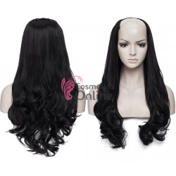 Extensie de par cu 5 Clips On delux Full Head ondulata de 70 cm, Brunet CYF713251#